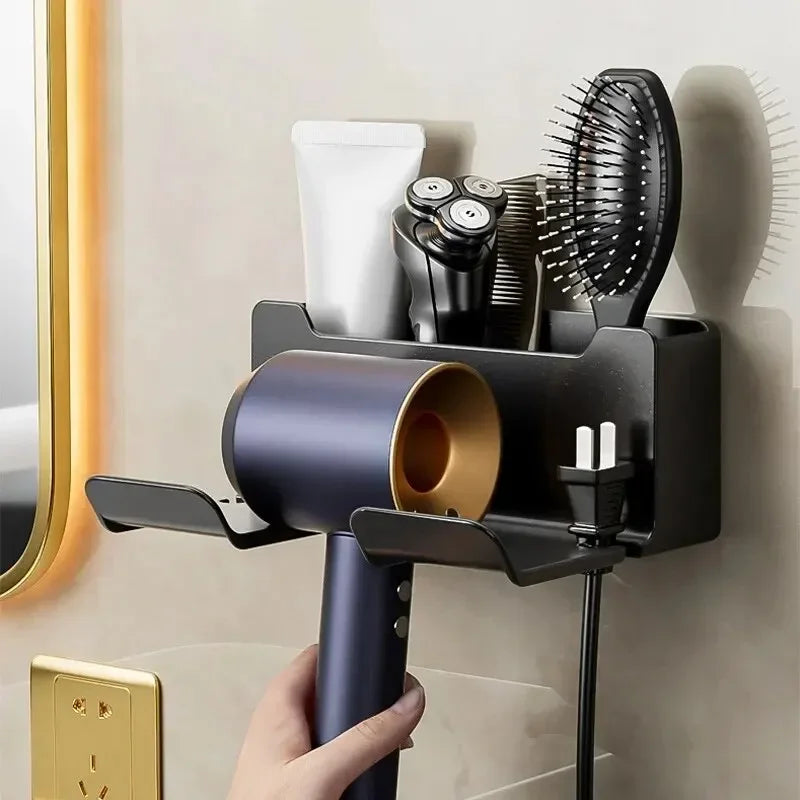 1 Pcs Hair Dryer Bathroom Organizer