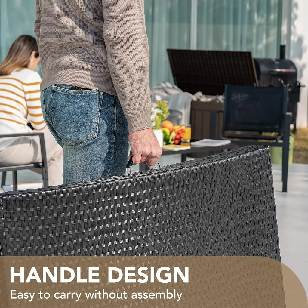 Adjustable 3pc Cushioned chase With Folding Table