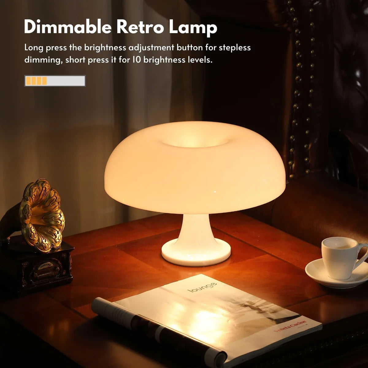Mushroom Lamp for Bedroom, Living Room