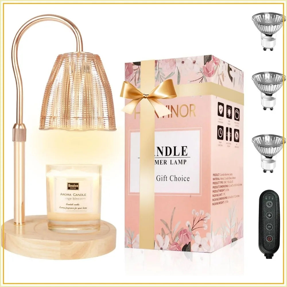 Candle Warmer Lamp with Timer & Dimmer