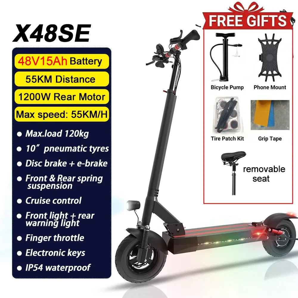 Electric kick scooter, fat tire, Waterproof