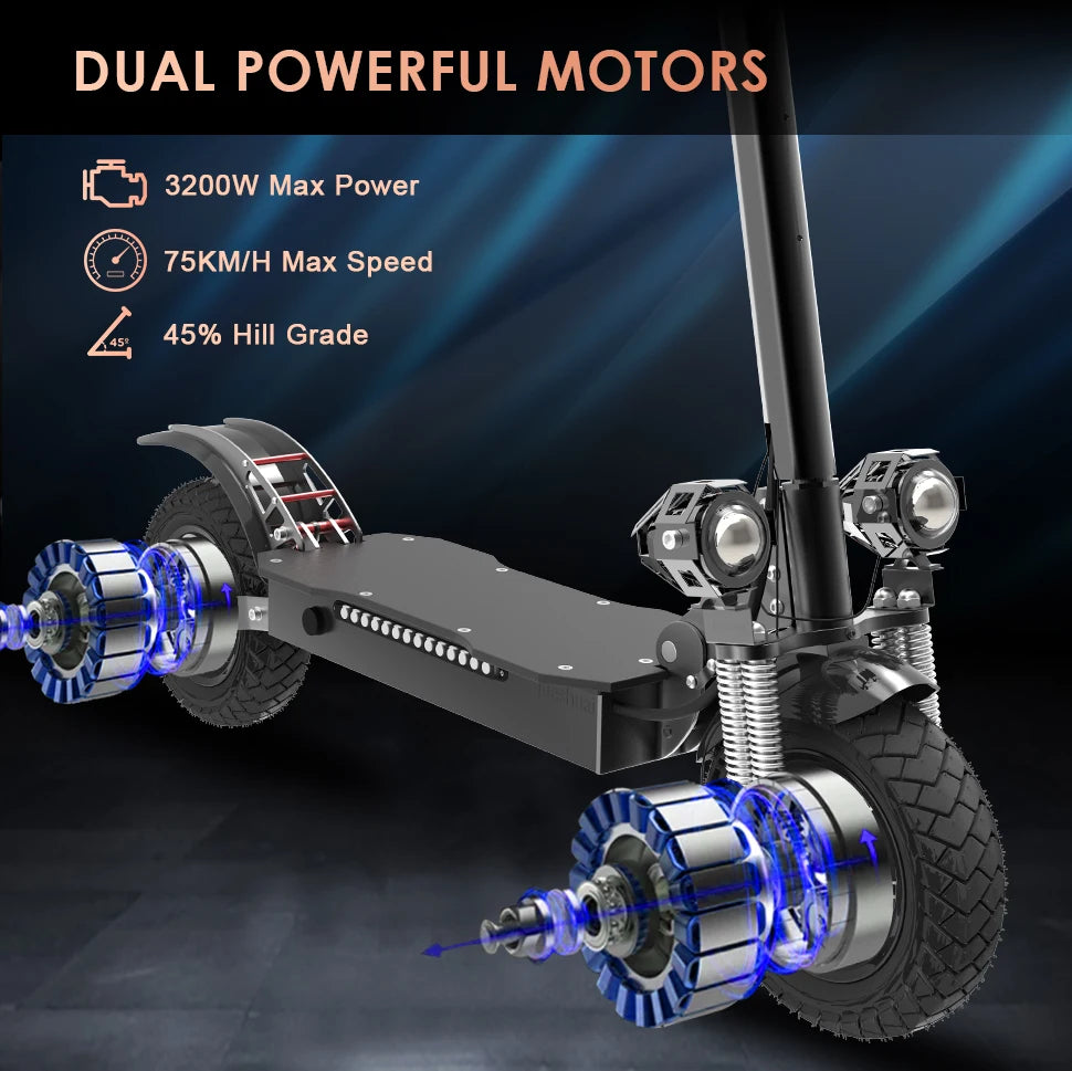 Electric kick scooter, fat tire, Waterproof