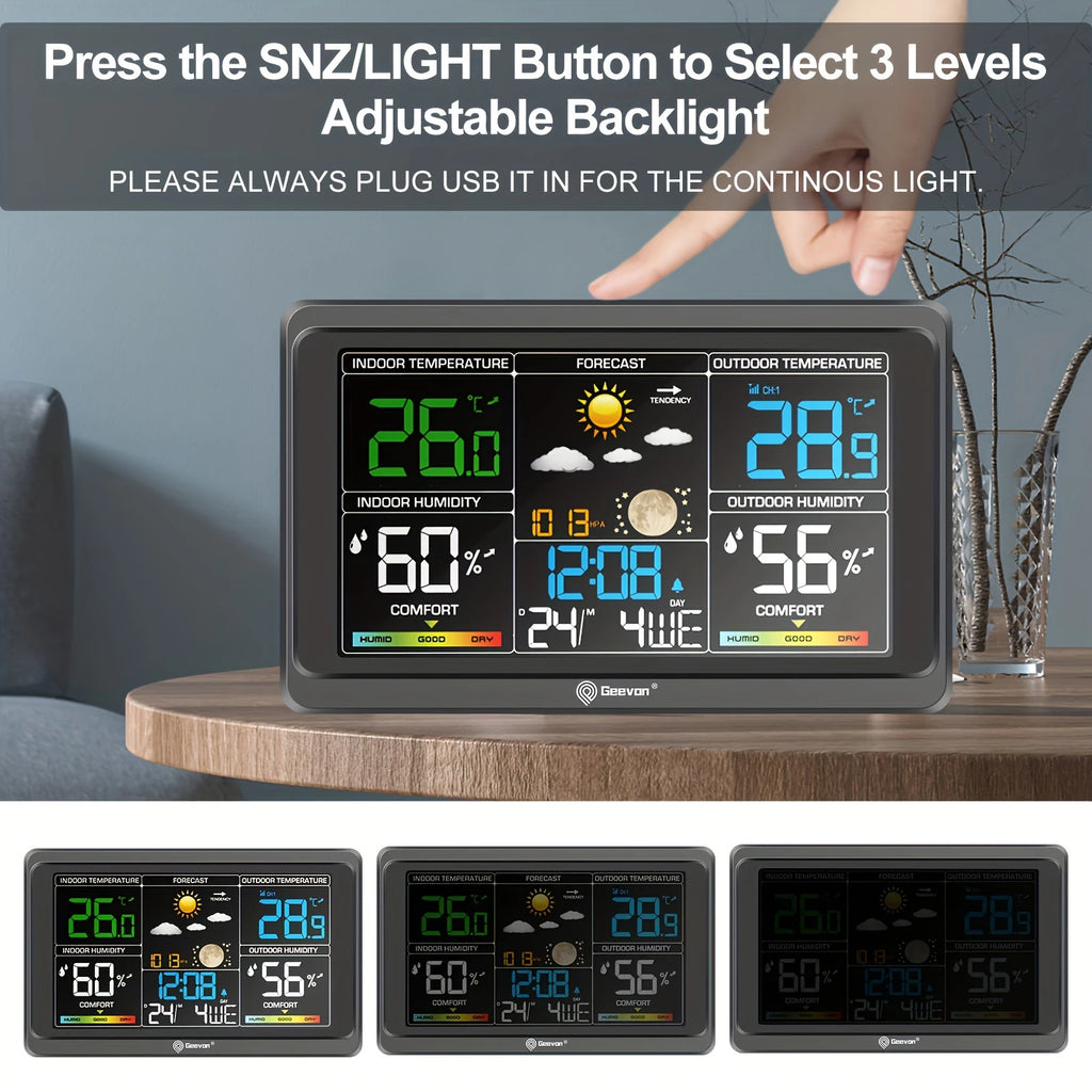 Weather Station Wireless Indoor Outdoor Thermometer