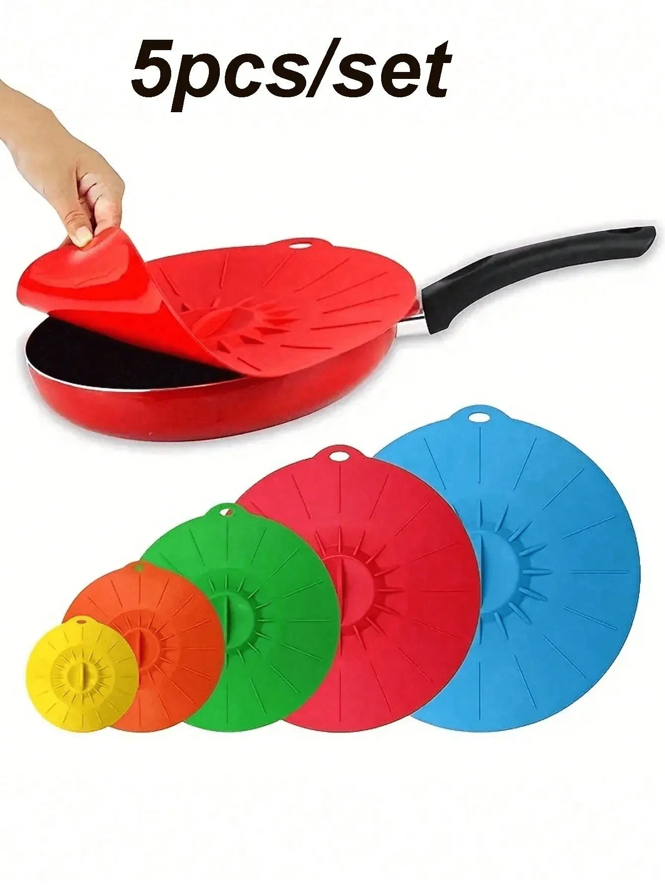 Silicone Stretch Food Storage Bowl Lids, re-usable