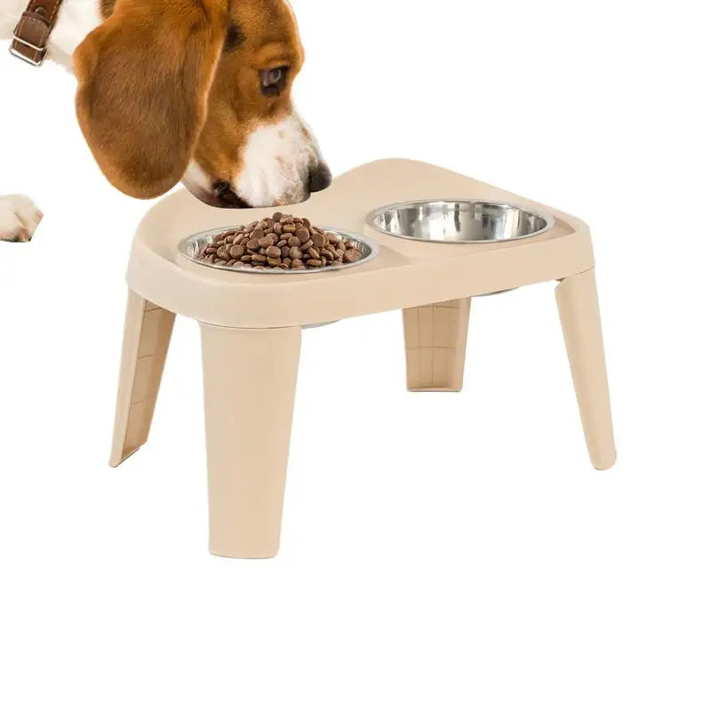 Elevated Dog Feeder Dogs Bowls foldable Raised Stand