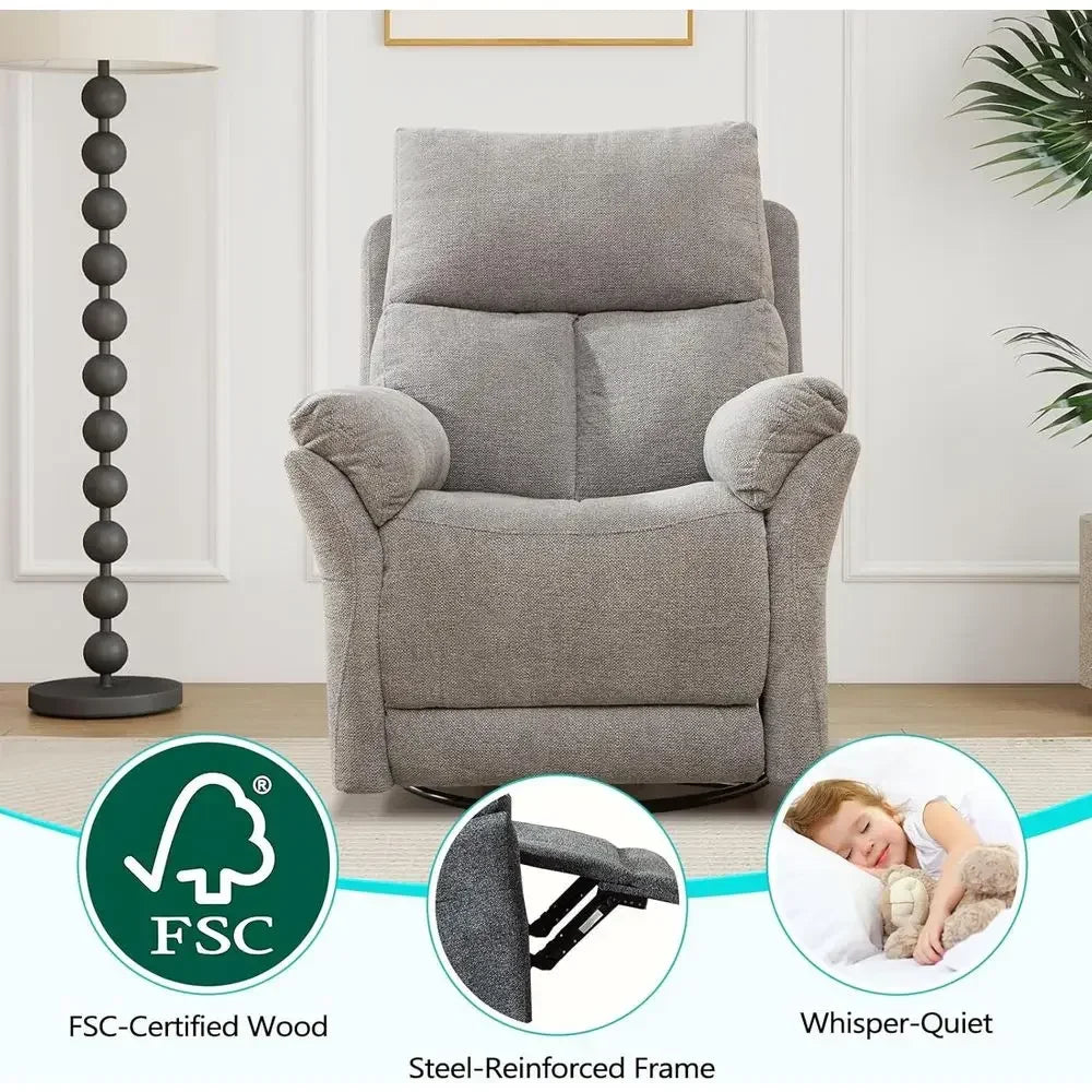 Dual Swivel Rocker Recliner Chairs