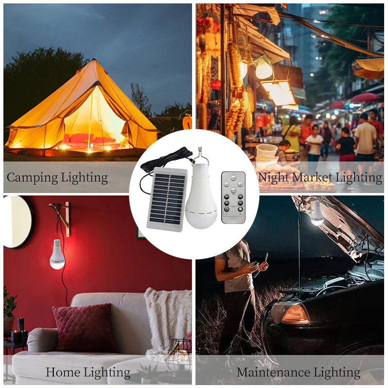 USB Rechargeable Emergency Indoor/Outdoor LED Solar Bulb