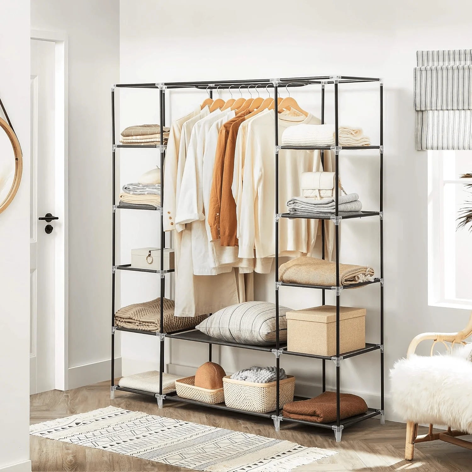 69" Inch Bedroom Wardrobe Organizer