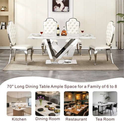 Marble 70" Dining Table