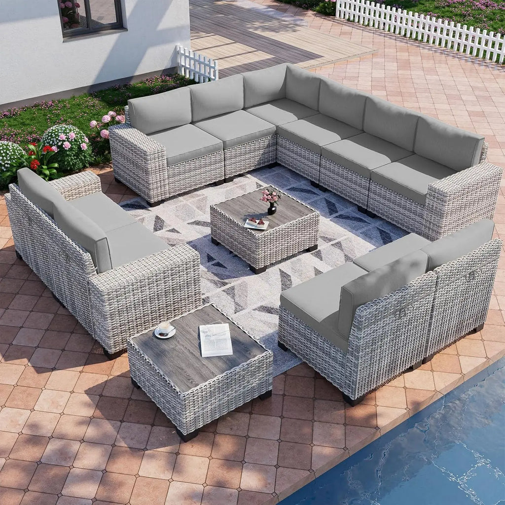 12-Piece Outdoor Patio Furniture Set