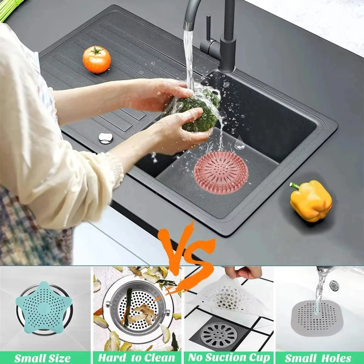 1-3pcs Filter Sink Strainer