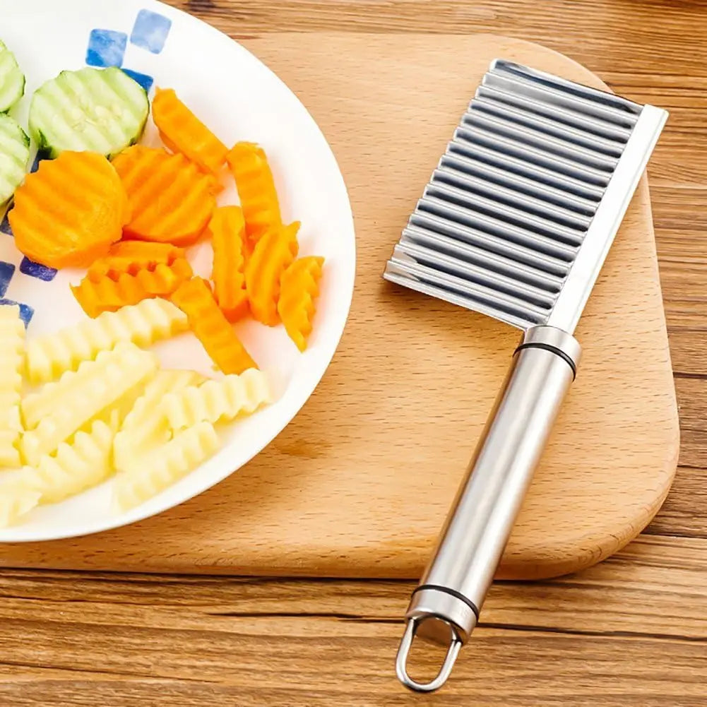 Stainless steel Crinkle Vegetable/French Fry Cutter