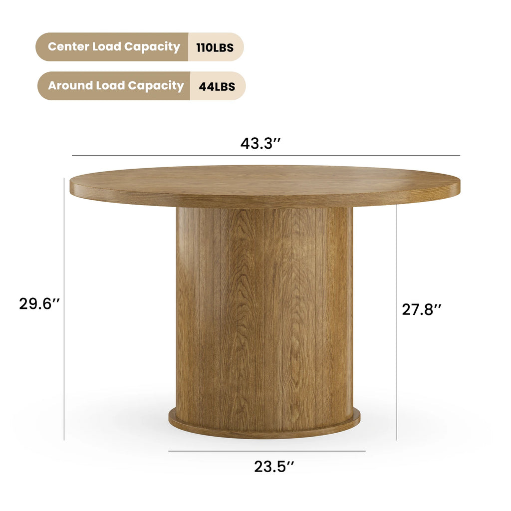 43" Round Dining Table
