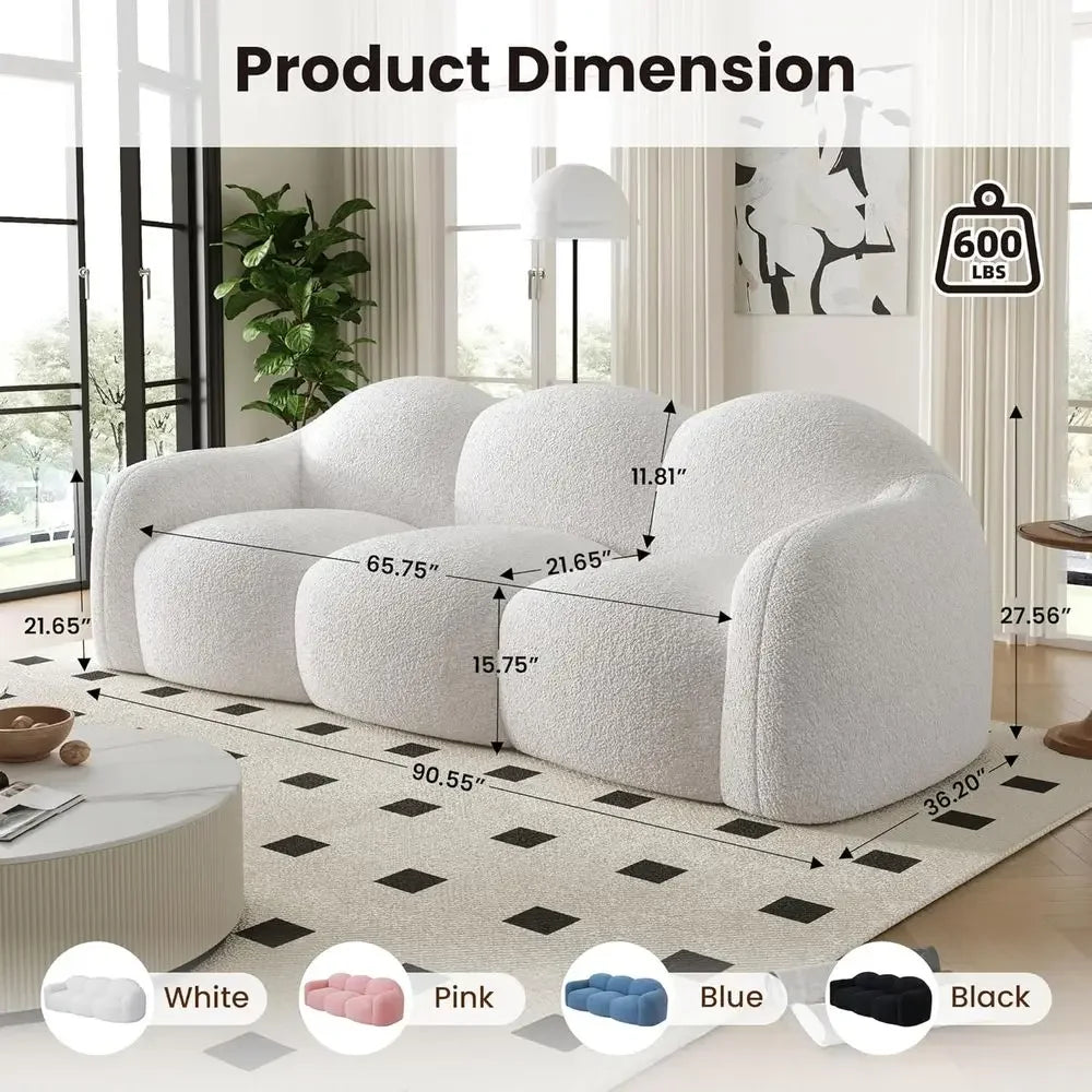 3-Seater Velvet Sofa