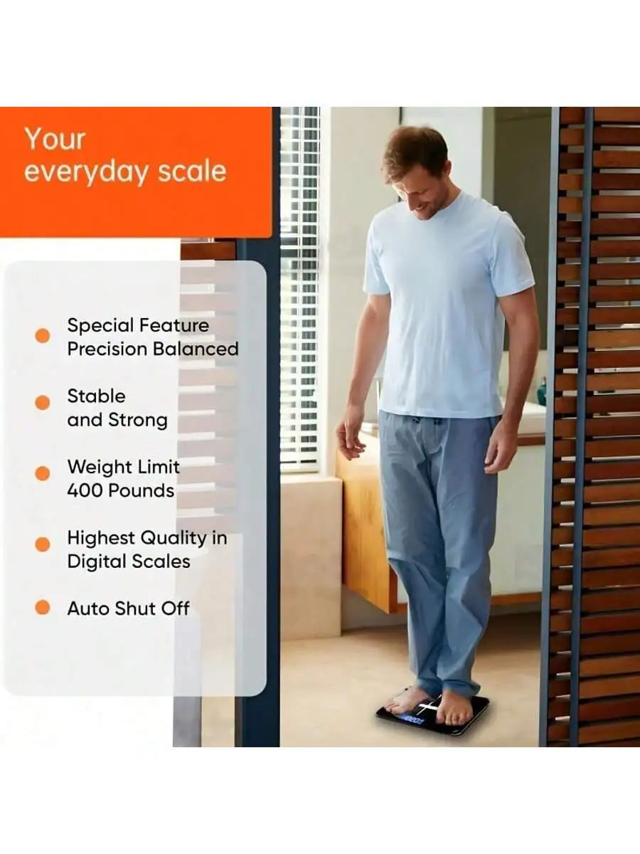 Smart Multi-Function Body Fat/Weight Bathroom Scale
