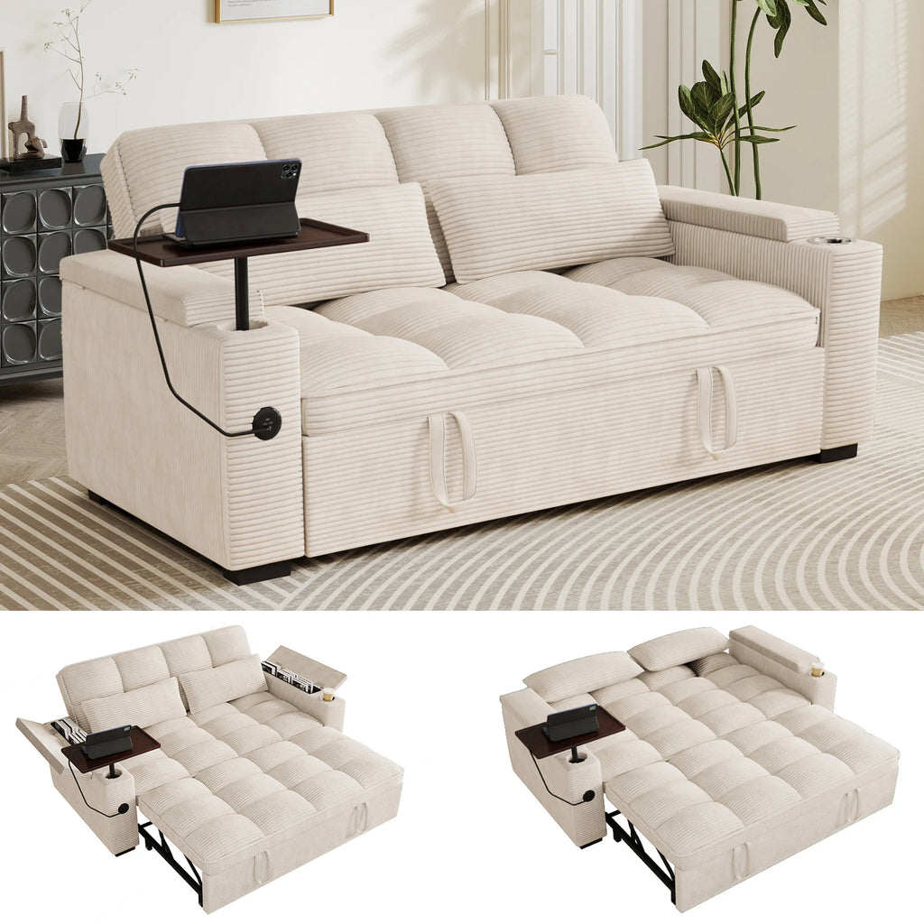 3-in-1 Folding Convertible Sofa Bed