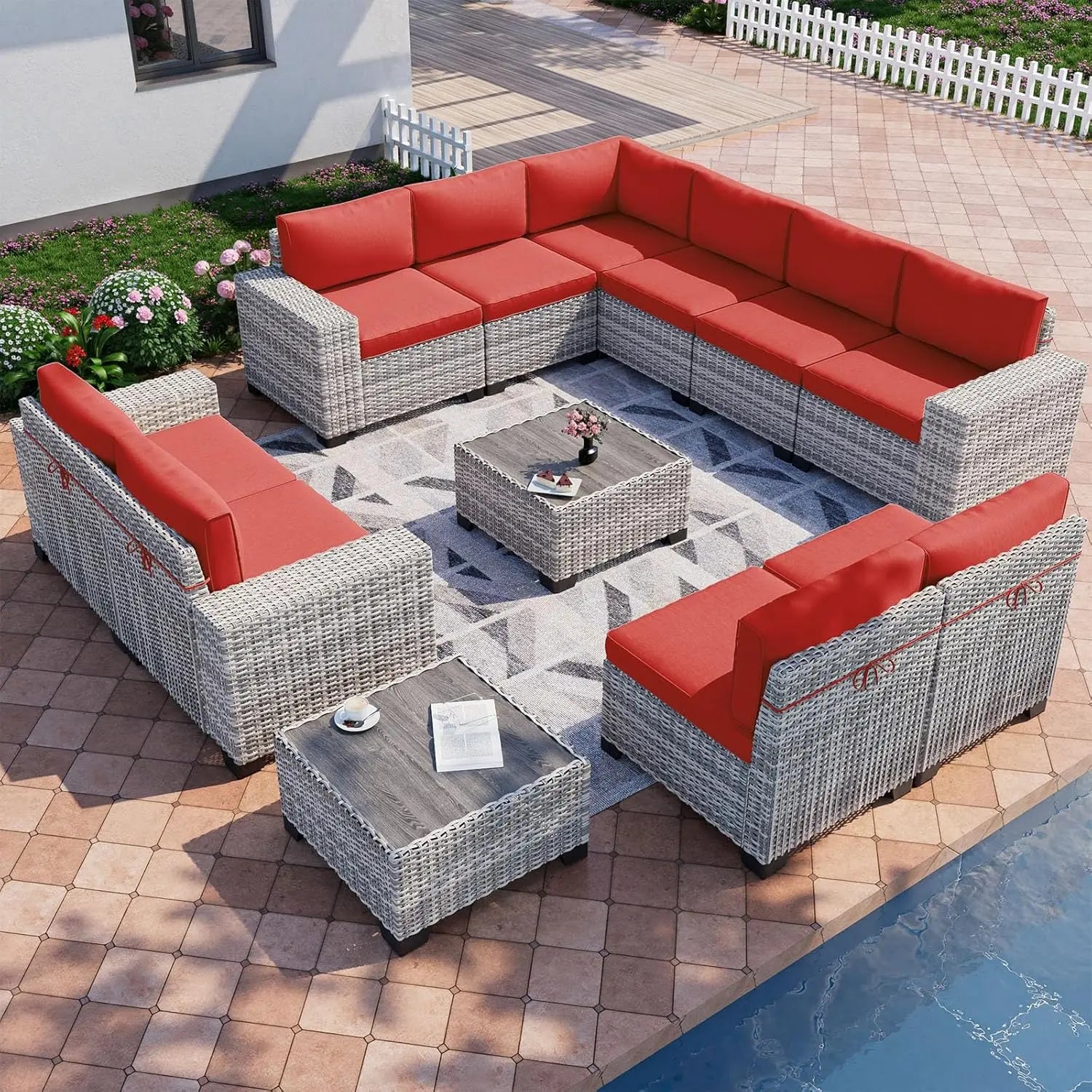 12-Piece Outdoor Patio Furniture Set