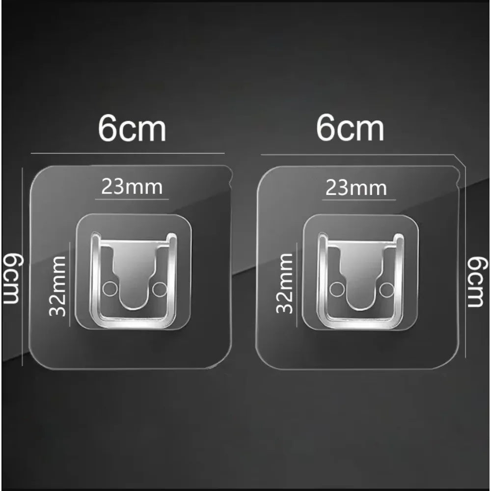 1PC/2PCS Self-adhesive Bathroom Shampoo Shelf