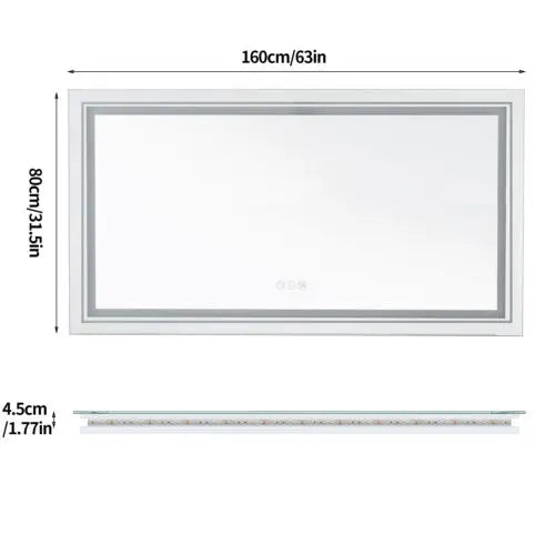 Illuminated LED Bathroom Mirror