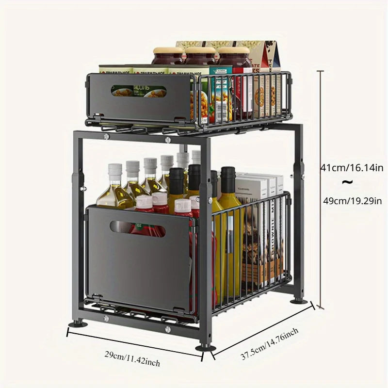 Slide Out Cabinet Organizer Under Sink Storage