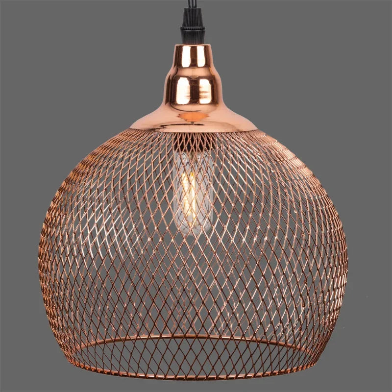 Rose Gold Bird Cage Chandelier