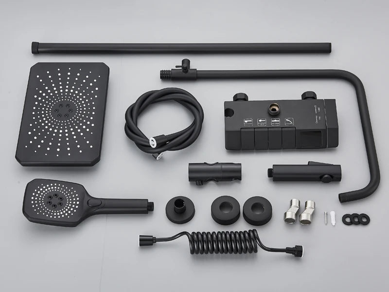 Rainfall Bathroom Shower System Digital Piano Key Shower Faucet