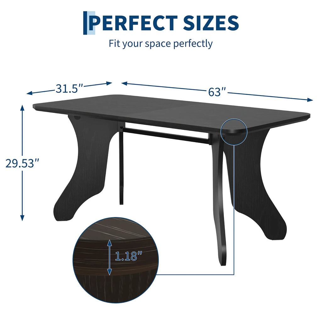 63" Rectangular Dining Table