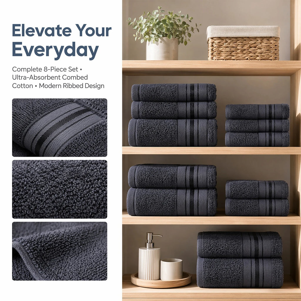 8 Piece Luxury Towel Set