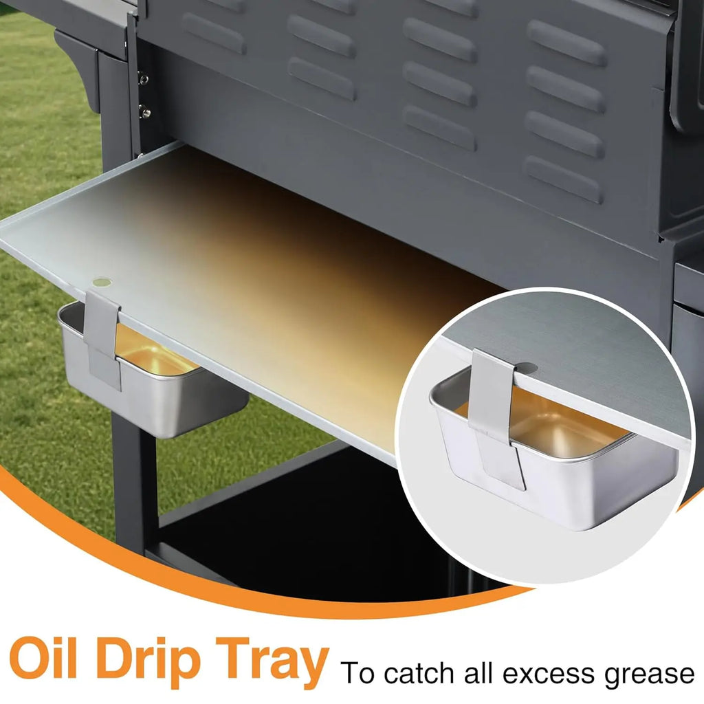 3 Burner Propane Gas Grill with Side Burner