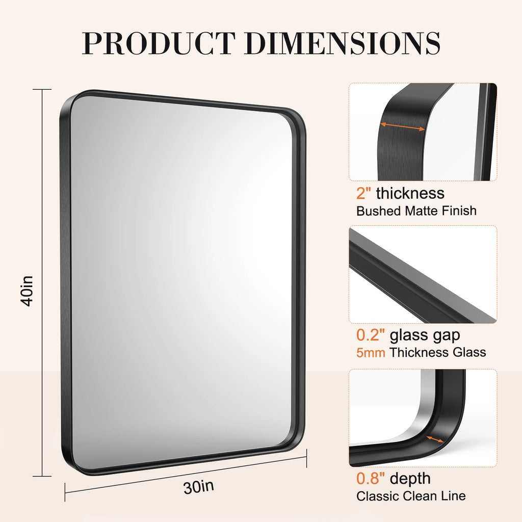 Framed  Mirror for Wall