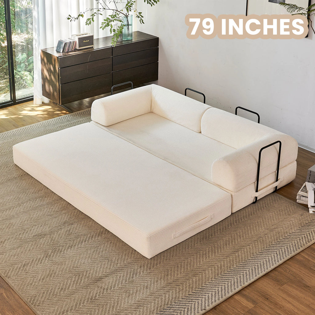 Boneless Foldable Convertible Futon Sleeper