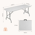 6/8 FT Portable Folding Table