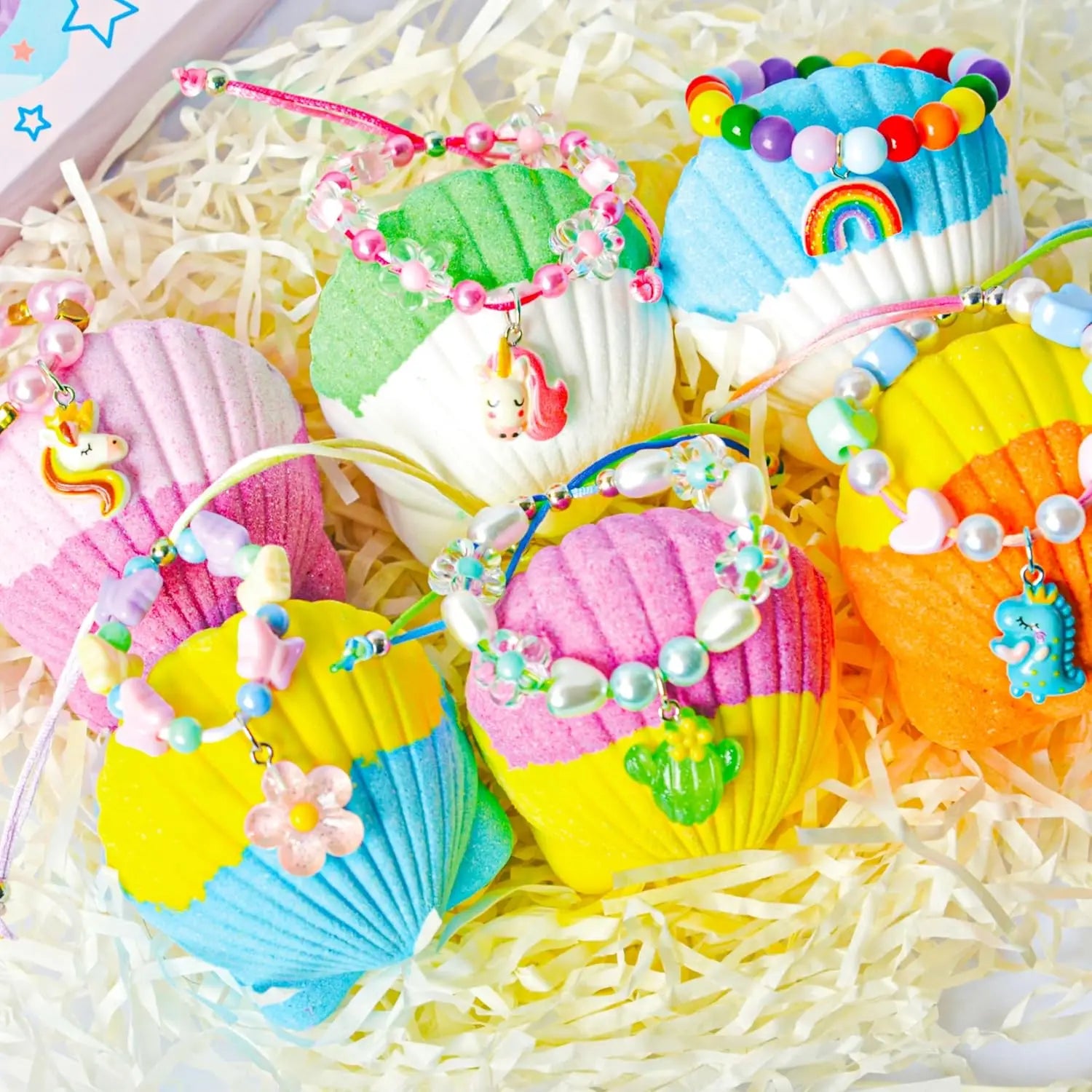 Kids Bath Bombs with Glow-in-Dark Toy