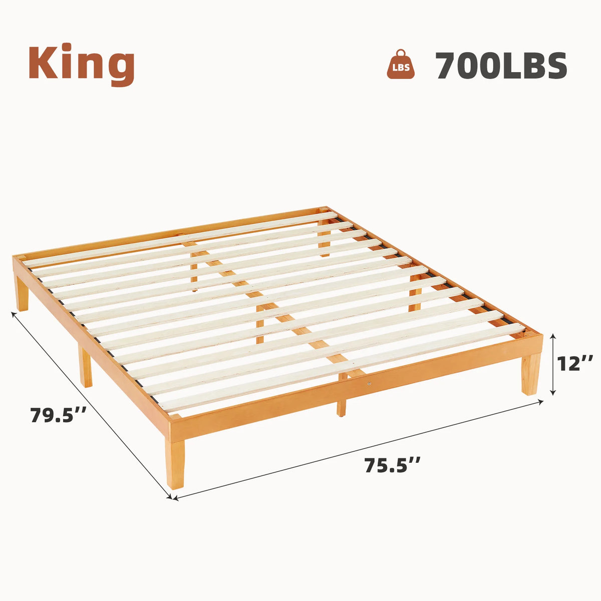 Solid Wood Bed Frame