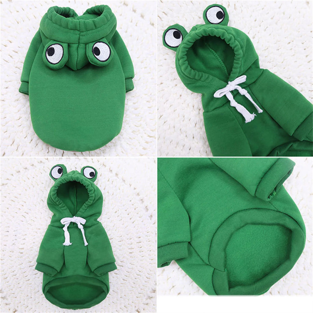 Dog Frog Hoodie Sweater Coat