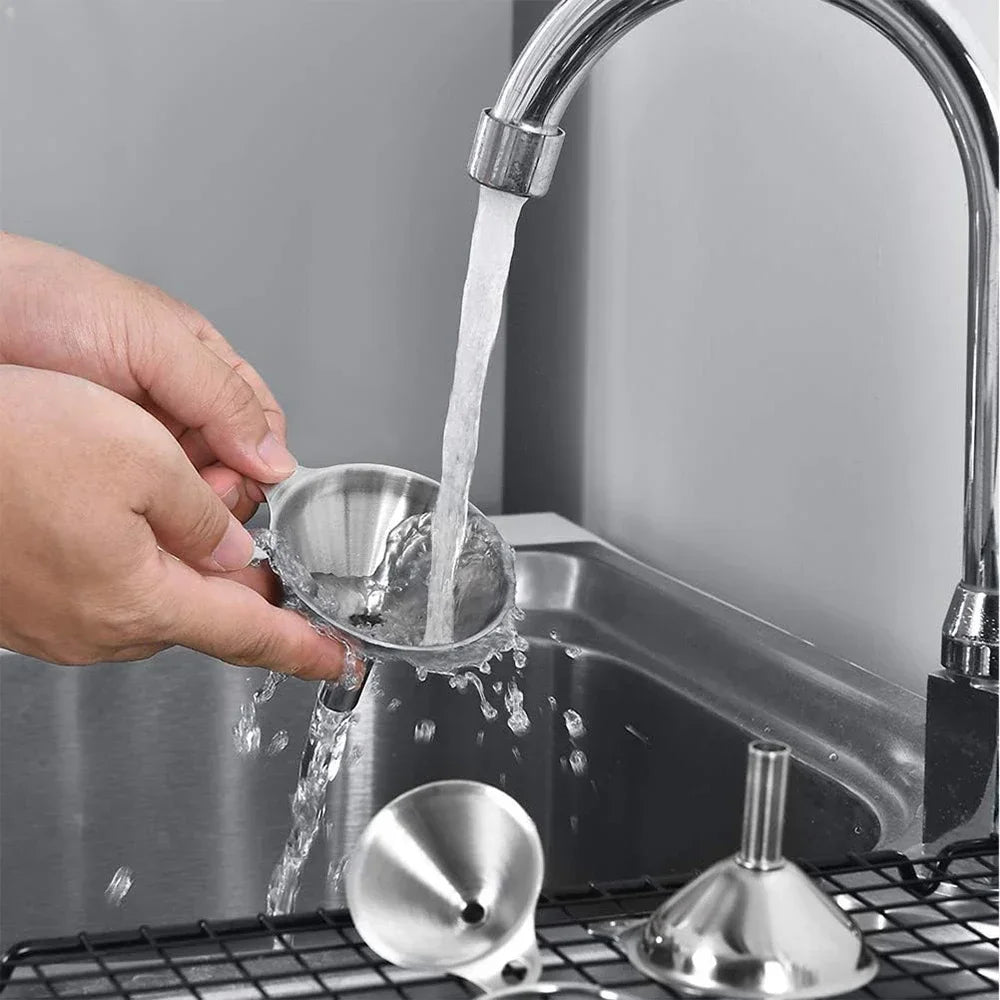 3/5 Pcs Stainless Steel Kitchen Funnels