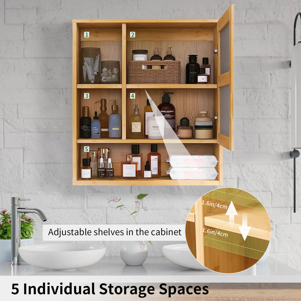 Bamboo Wall Medicine Cabinet