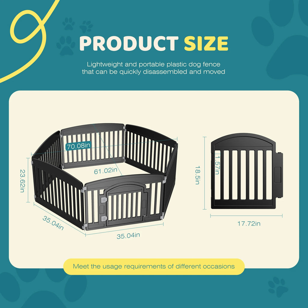 Indoor Outdoor Folding Portable Puppy Playpen
