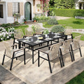 Outdoor Patio Dining Table w/Umbrella Hole