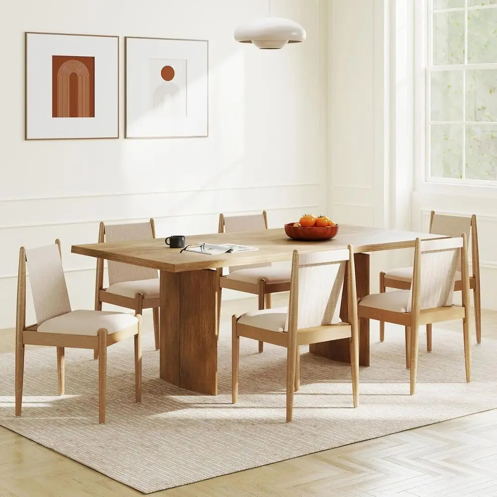 Set of 6 Upholstered Dining Chairs