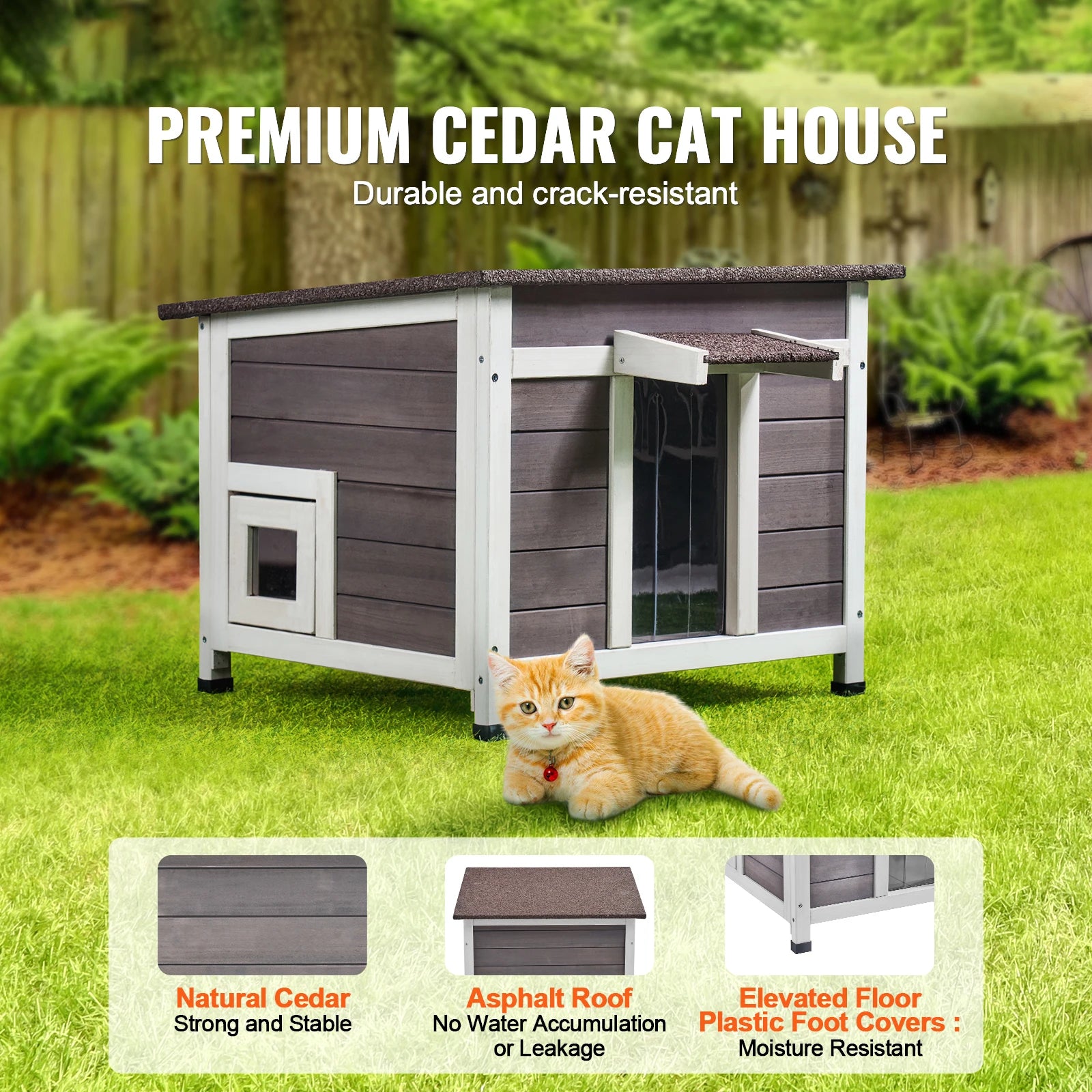 Outdoor Weatherproof Pet Shelter, Foam Insulated