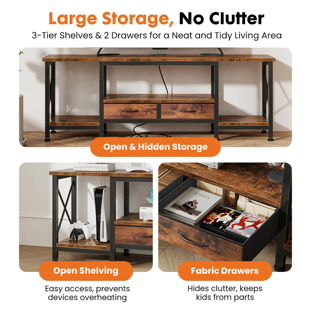 Wooden 70"/75" TV Stand