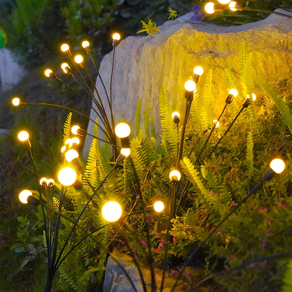8-Head LED Solar Outdoor  Garden Lights Waterproof