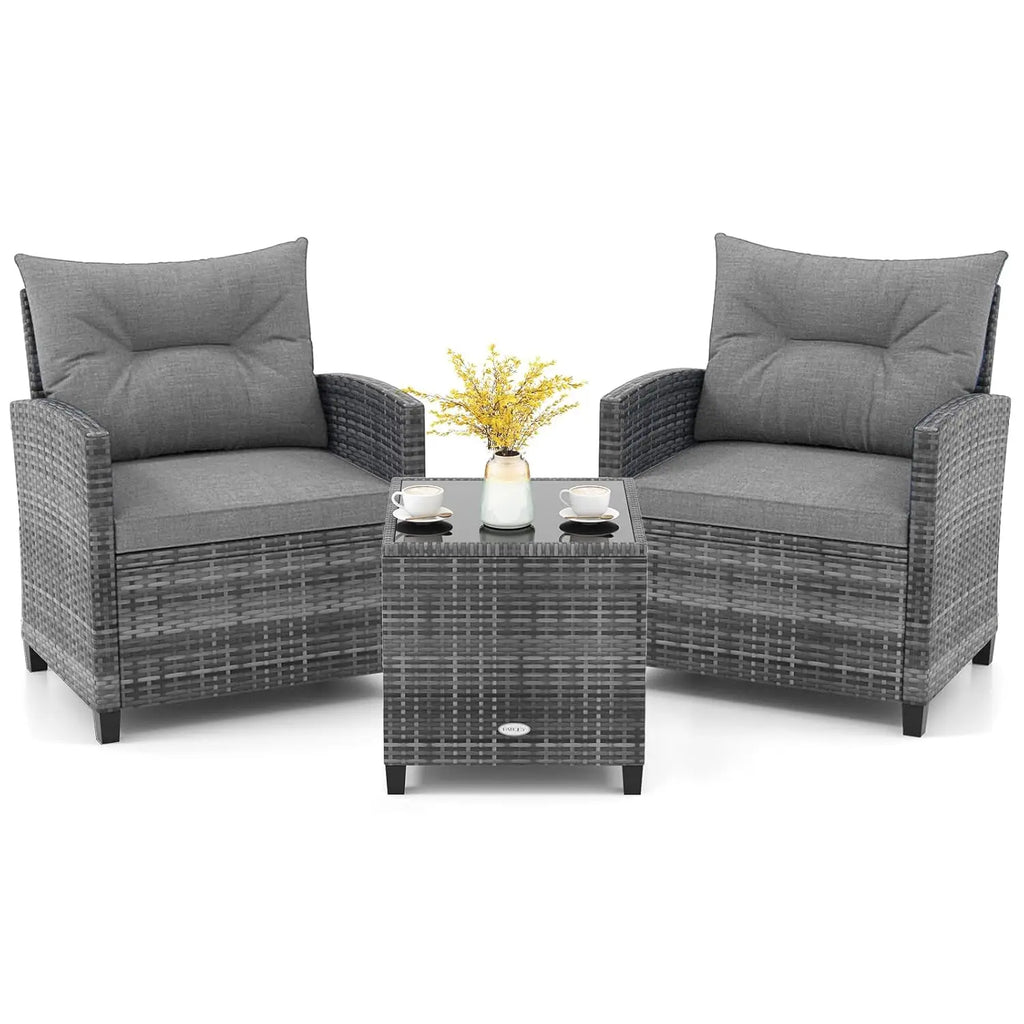 3 Piece Patio Furniture Set