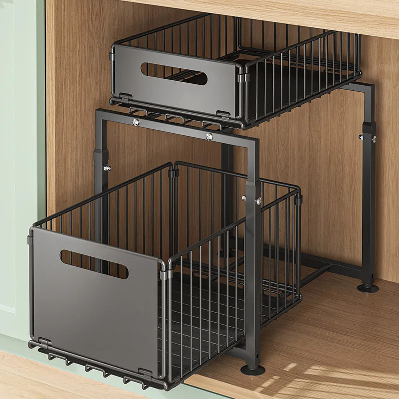 Slide Out Cabinet Organizer Under Sink Storage
