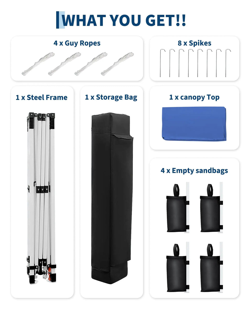10x10 FT Pop Up Canopy With Carry Bag