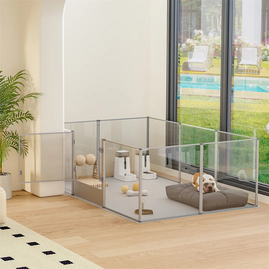 Ex-Large Clear Acrylic waterproof pet Playpen