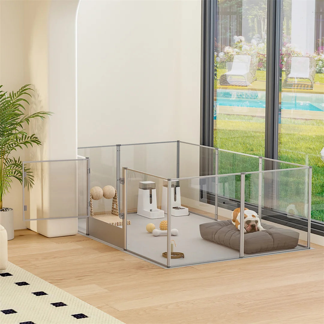 Ex-Large Clear Acrylic waterproof pet Playpen