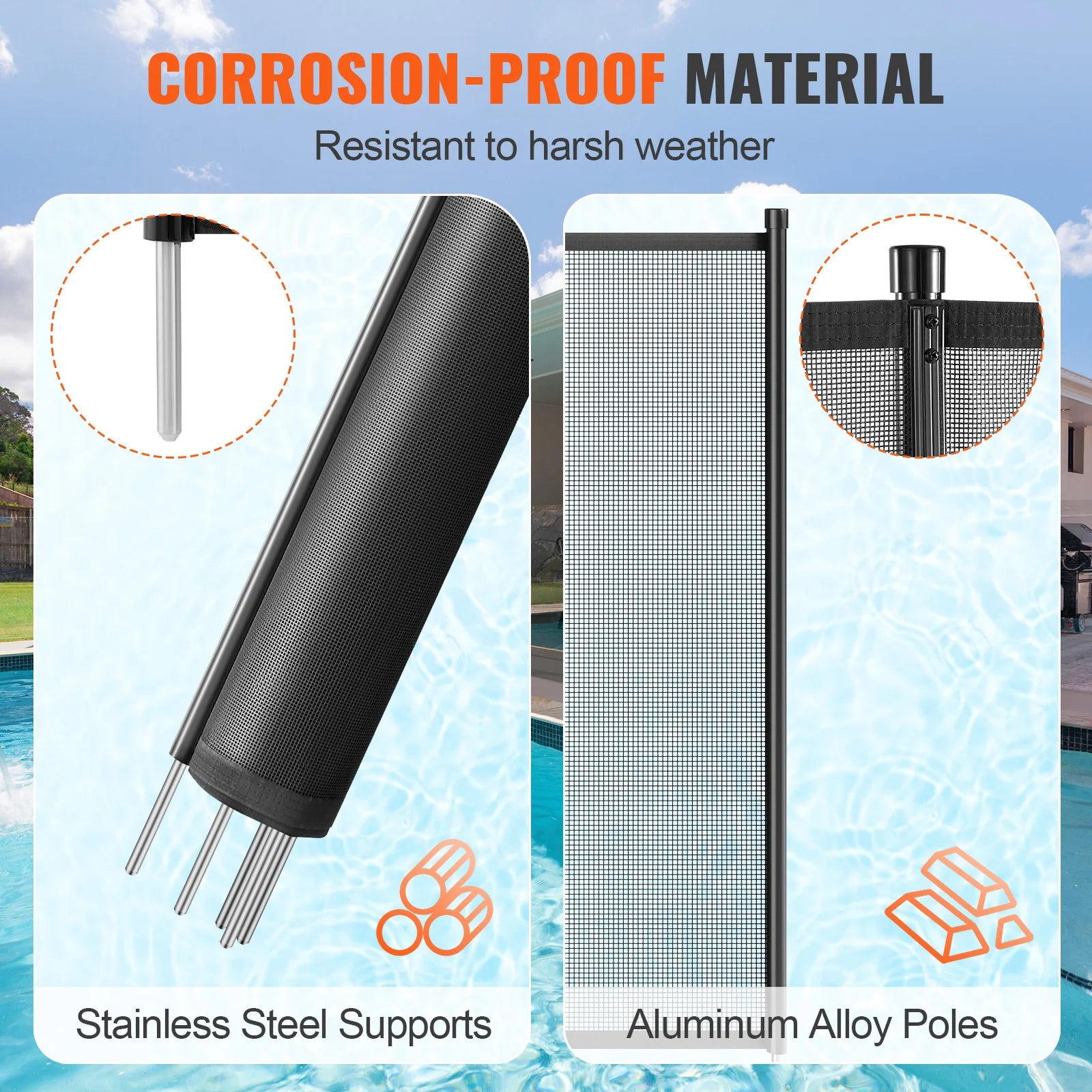 Removable Child/Pet Safety Pool Fencing