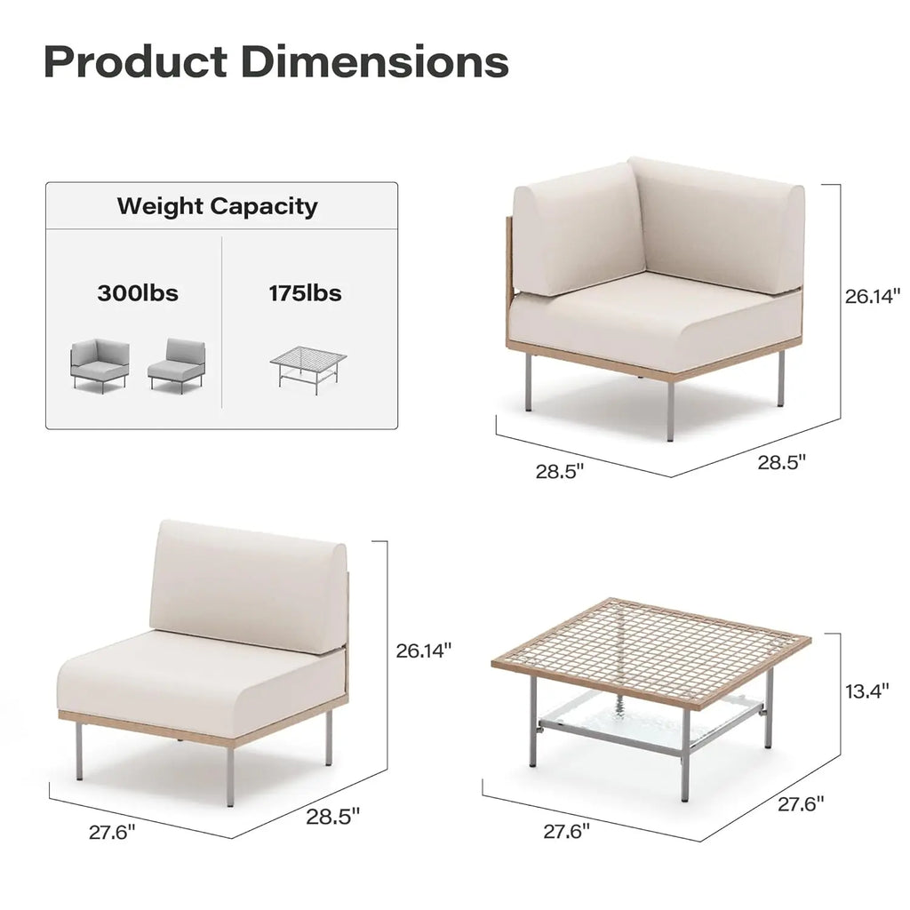 7-Piece Outdoor Patio Furniture Set